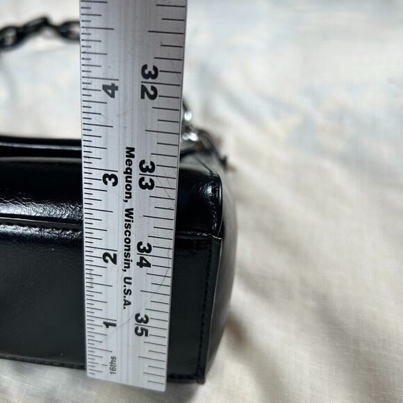House of Want vegan black leather purse chain shoulder strap Y2K Capsule style - Picture 14 of 16